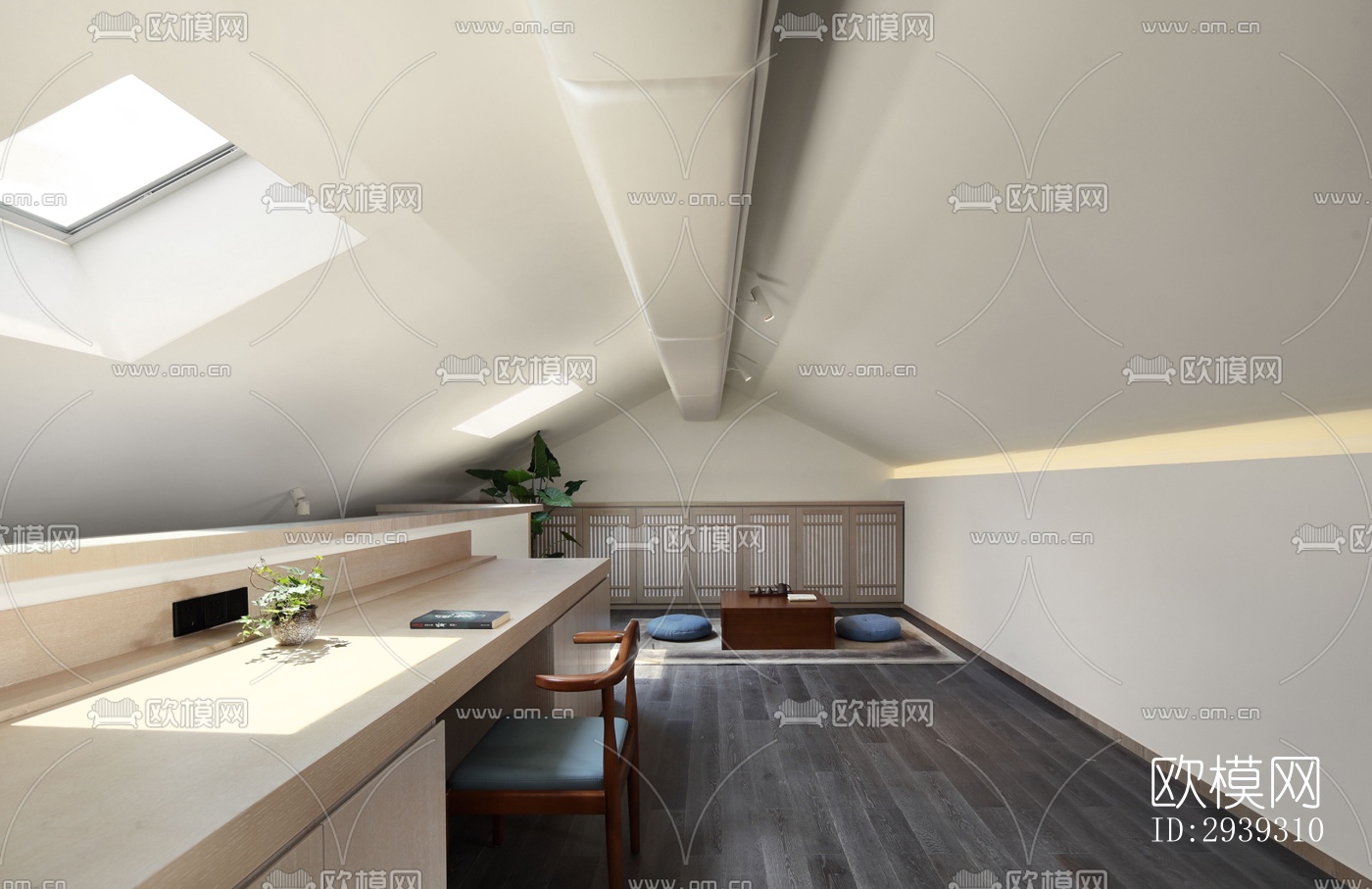 新中式酒店民宿效果图下载（渲染图9）