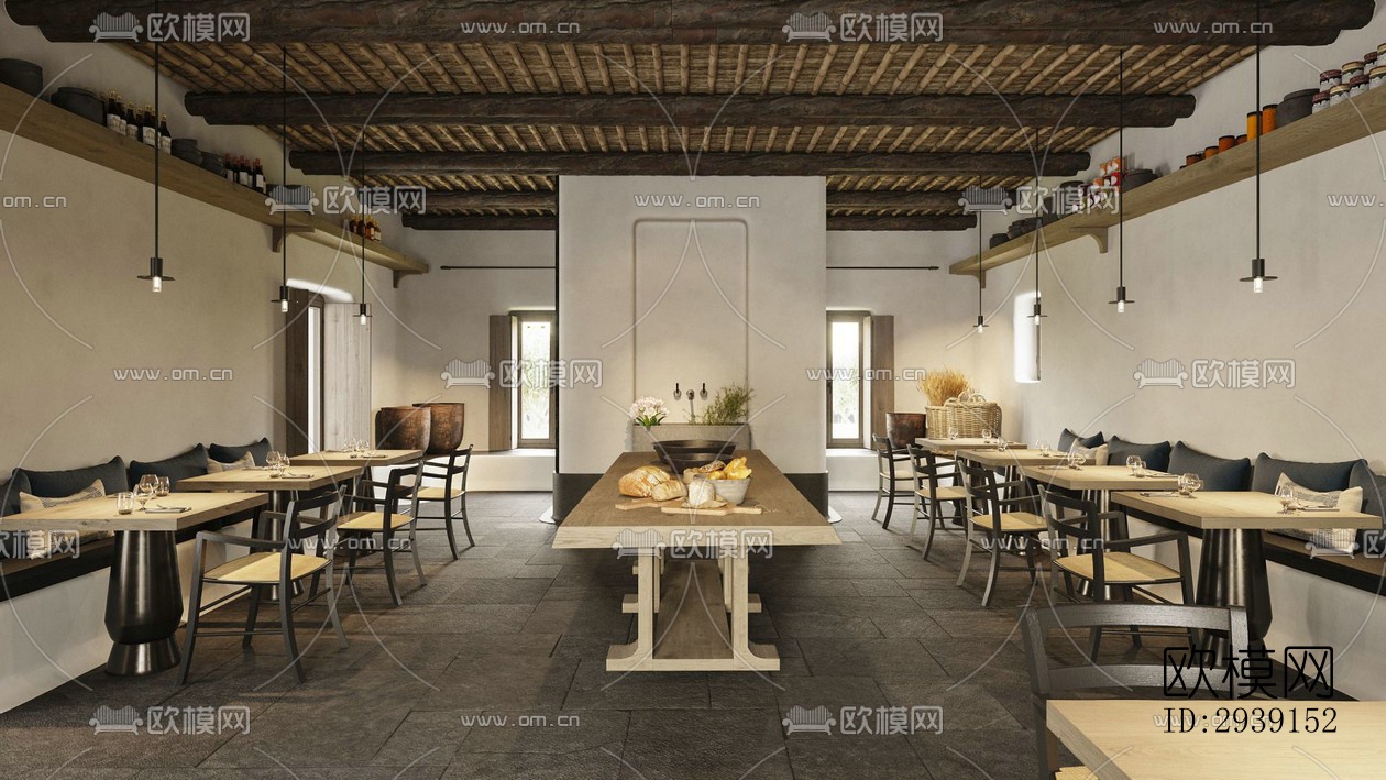 北欧酒店民宿效果图下载（渲染图5）