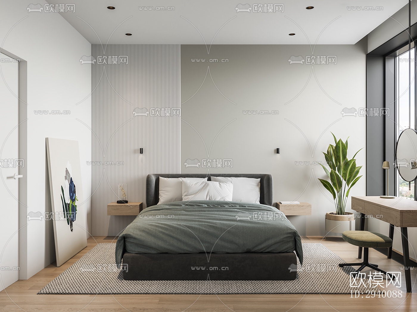 北欧平层效果图下载（渲染图5）