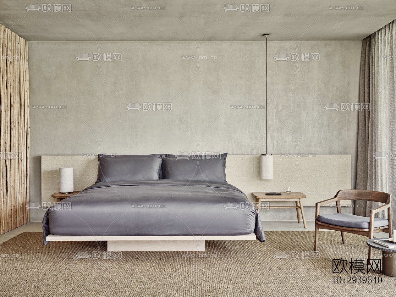 现代酒店民宿效果图下载（渲染图5）