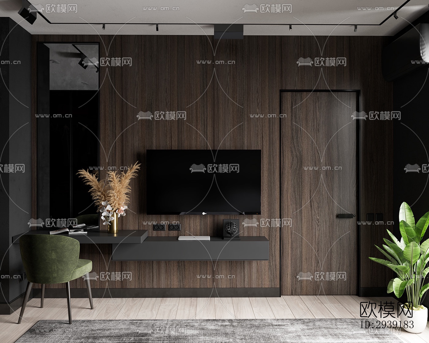 北欧酒店民宿效果图下载（渲染图10）