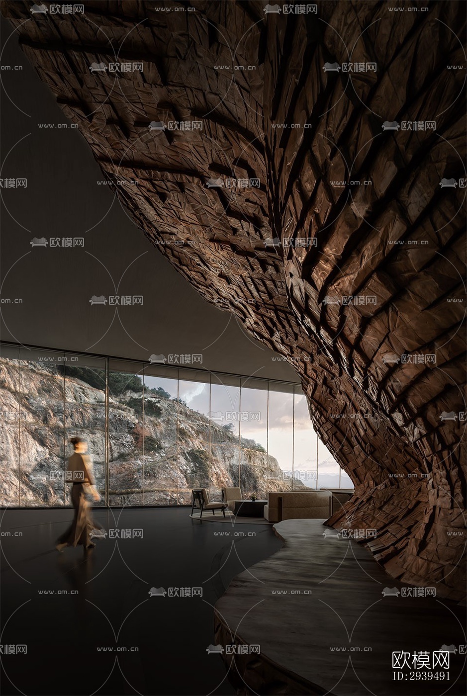 现代酒店民宿效果图下载（渲染图5）