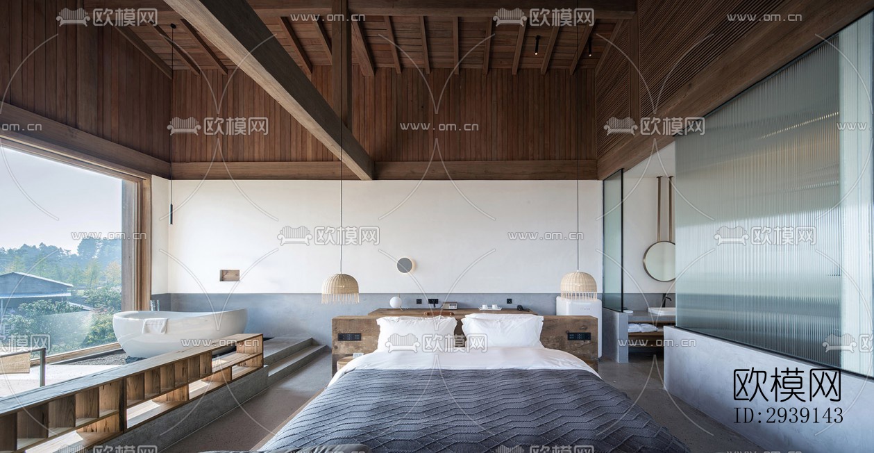 北欧酒店民宿效果图下载（渲染图9）