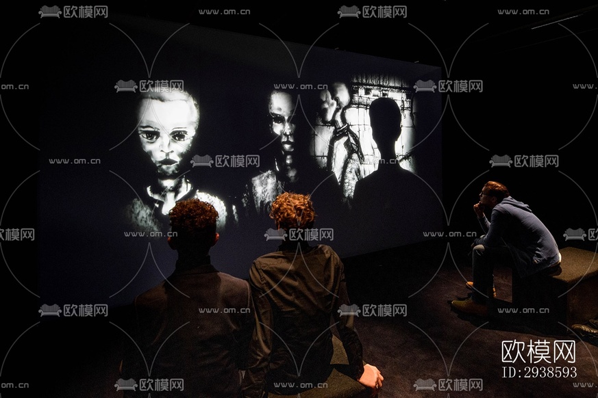 工业风展览展厅效果图下载(渲染图10)