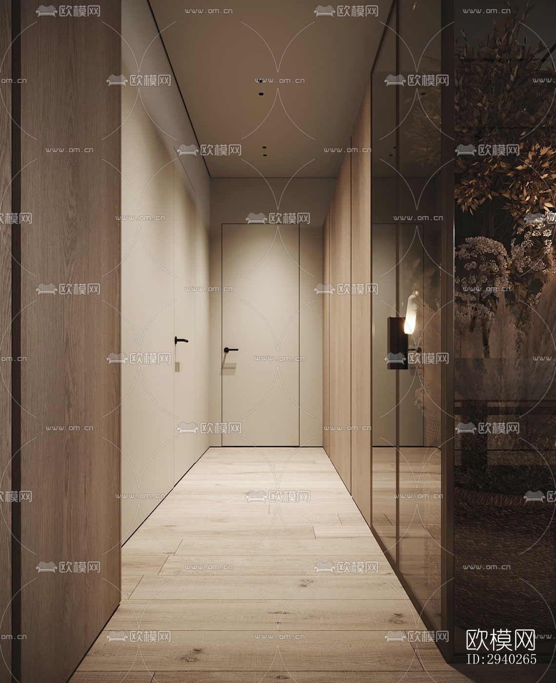 现代平层效果图下载（渲染图7）