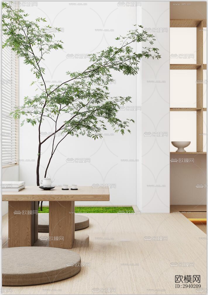 日式平层效果图下载（渲染图9）