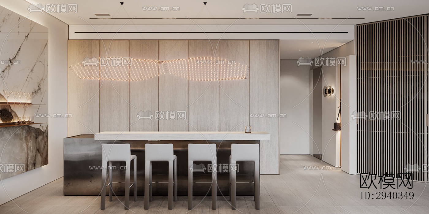 现代平层效果图下载（渲染图4）