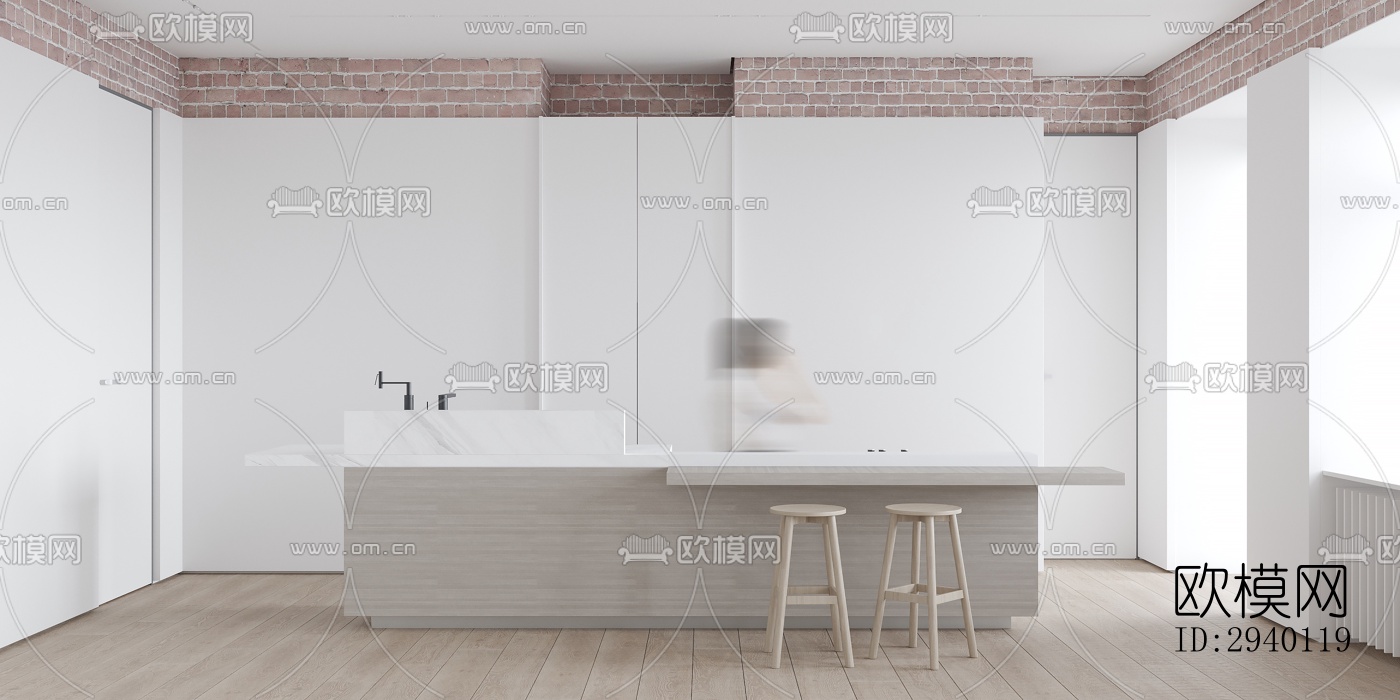 北欧平层效果图下载（渲染图3）