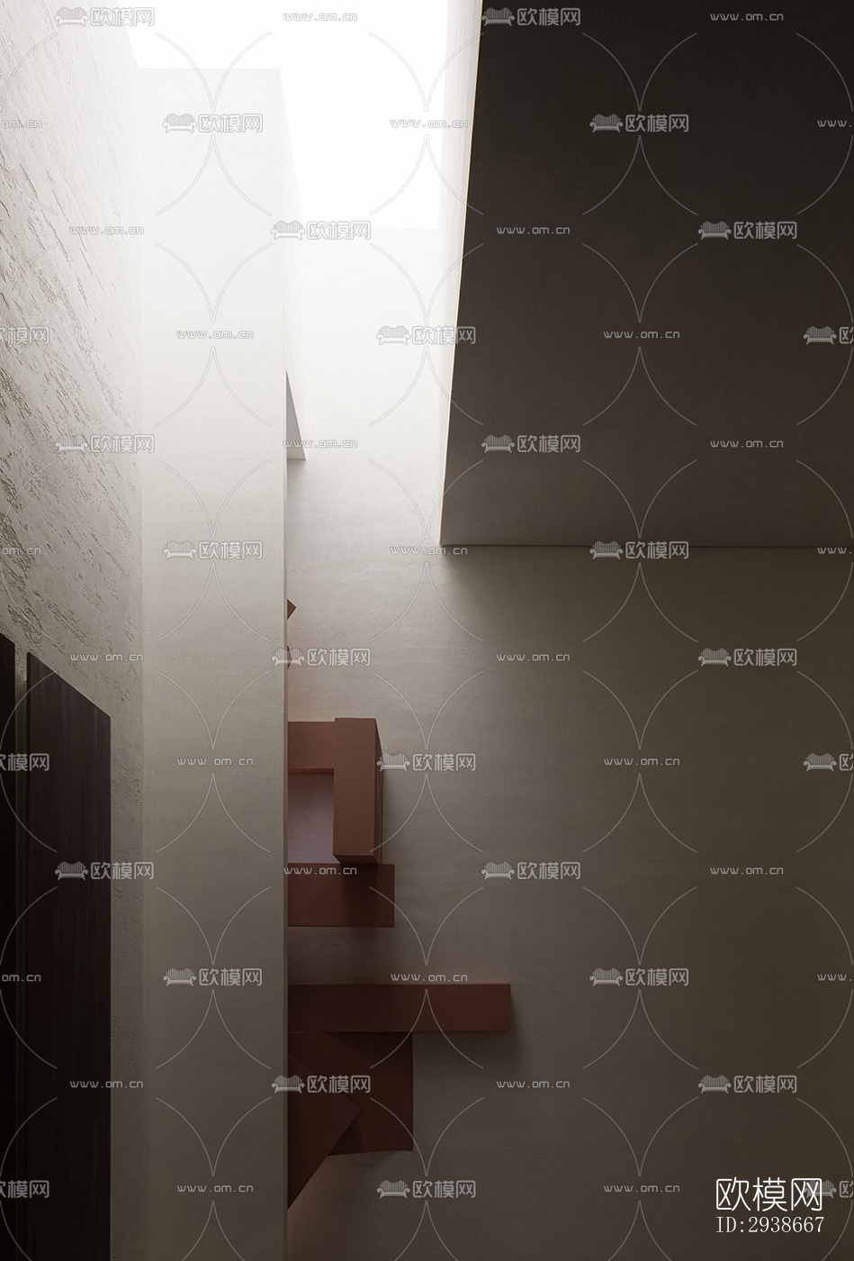 现代展览展厅效果图下载（渲染图1）