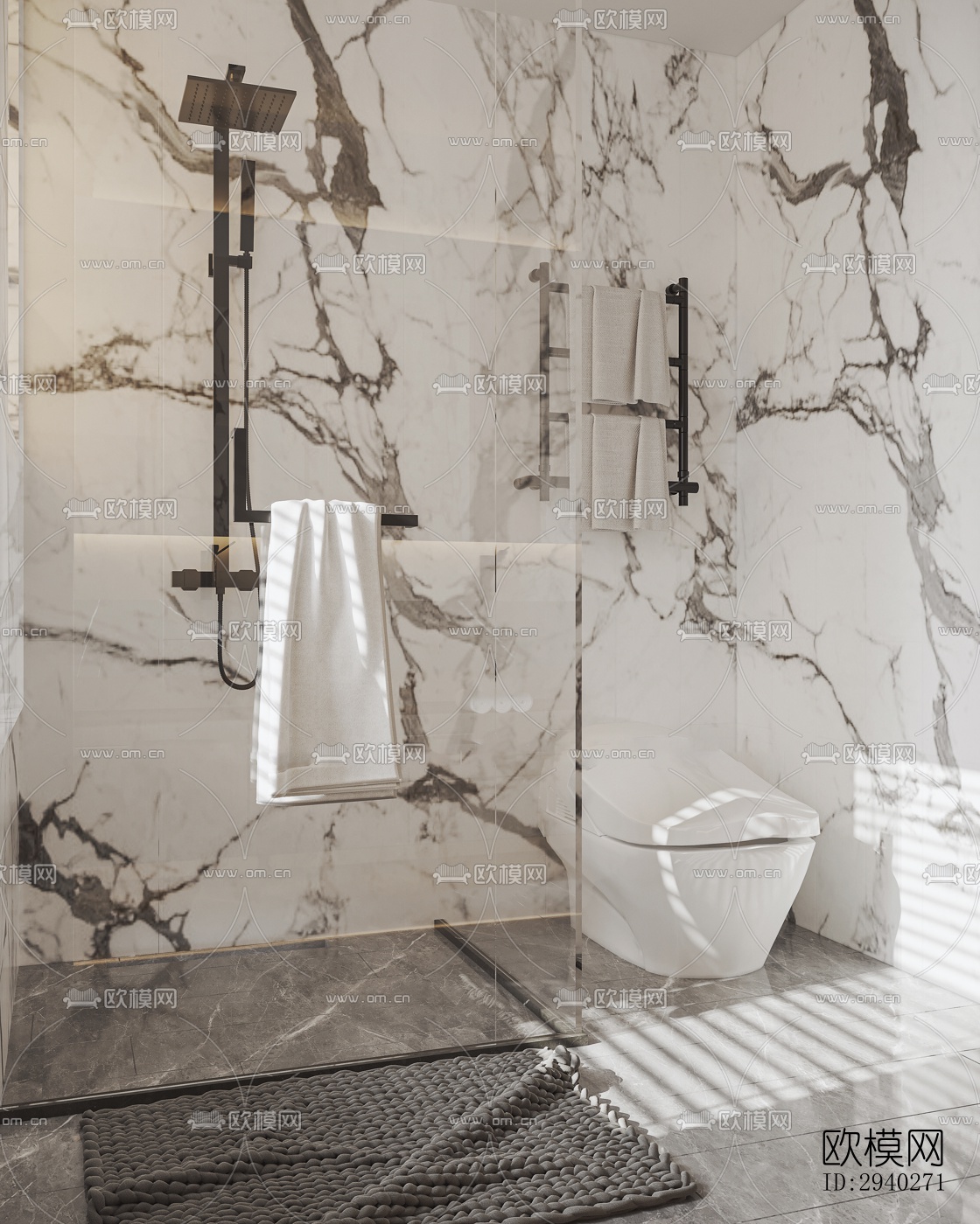 现代平层效果图下载（渲染图16）