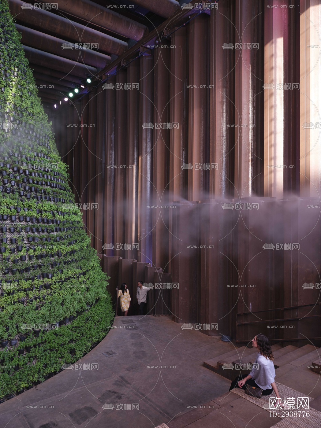 现代展览展厅效果图下载（渲染图6）