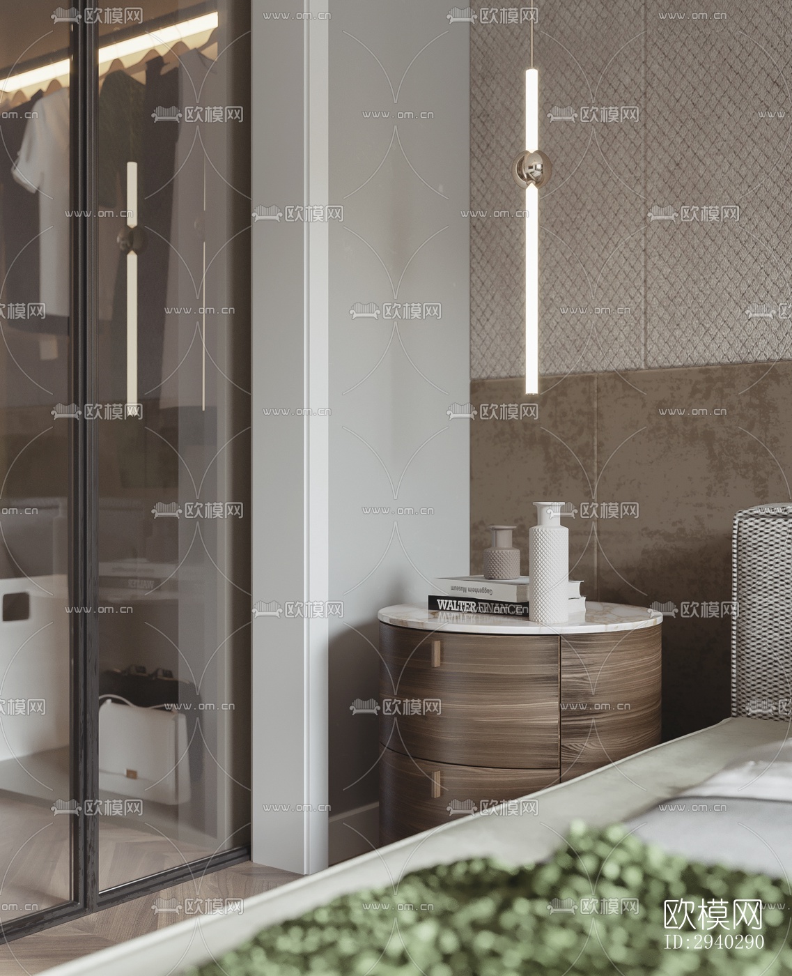 现代平层效果图下载（渲染图5）