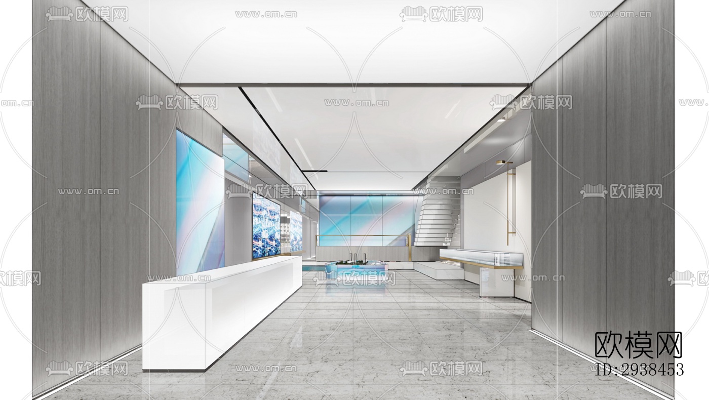 现代售楼处效果图下载（渲染图13）