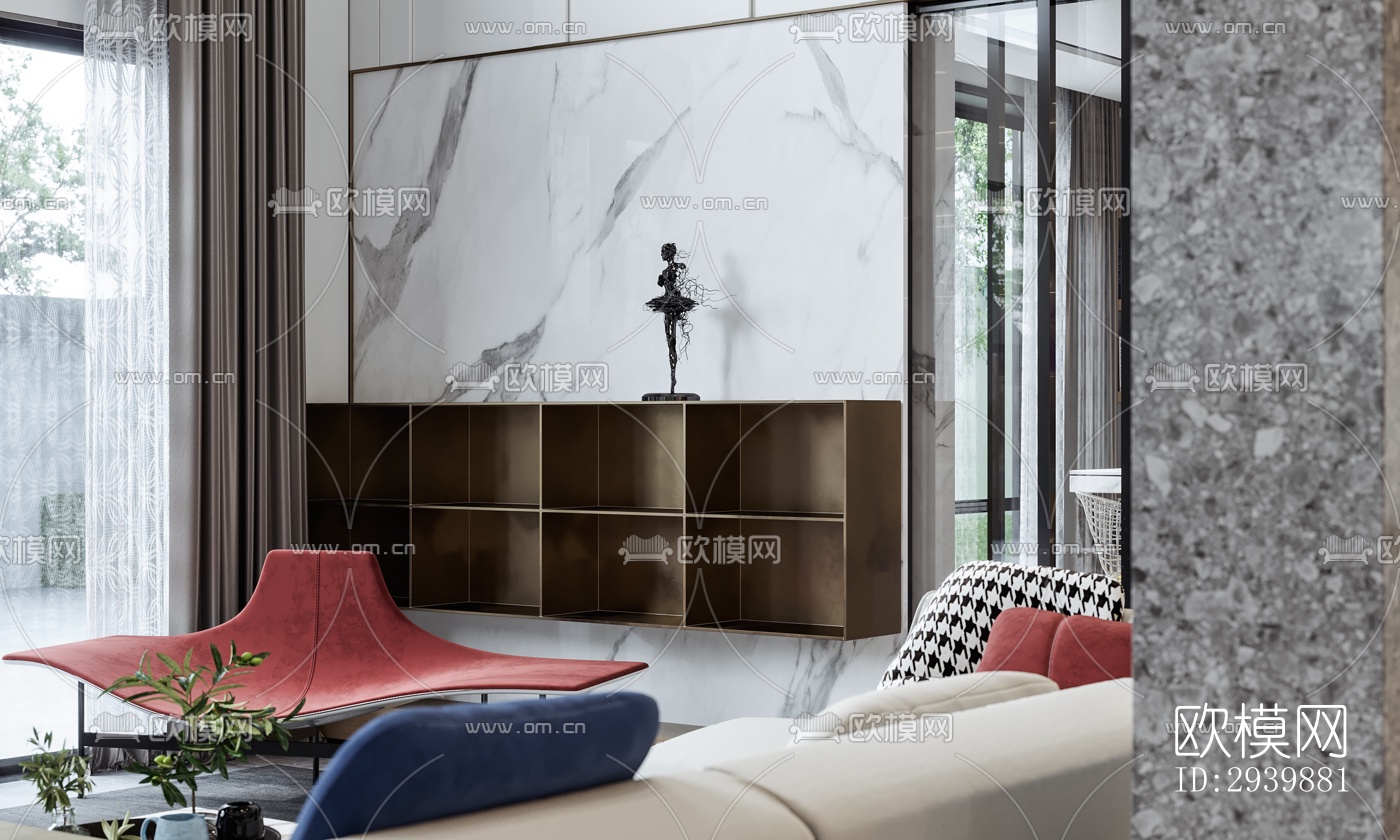 现代别墅效果图下载（渲染图15）