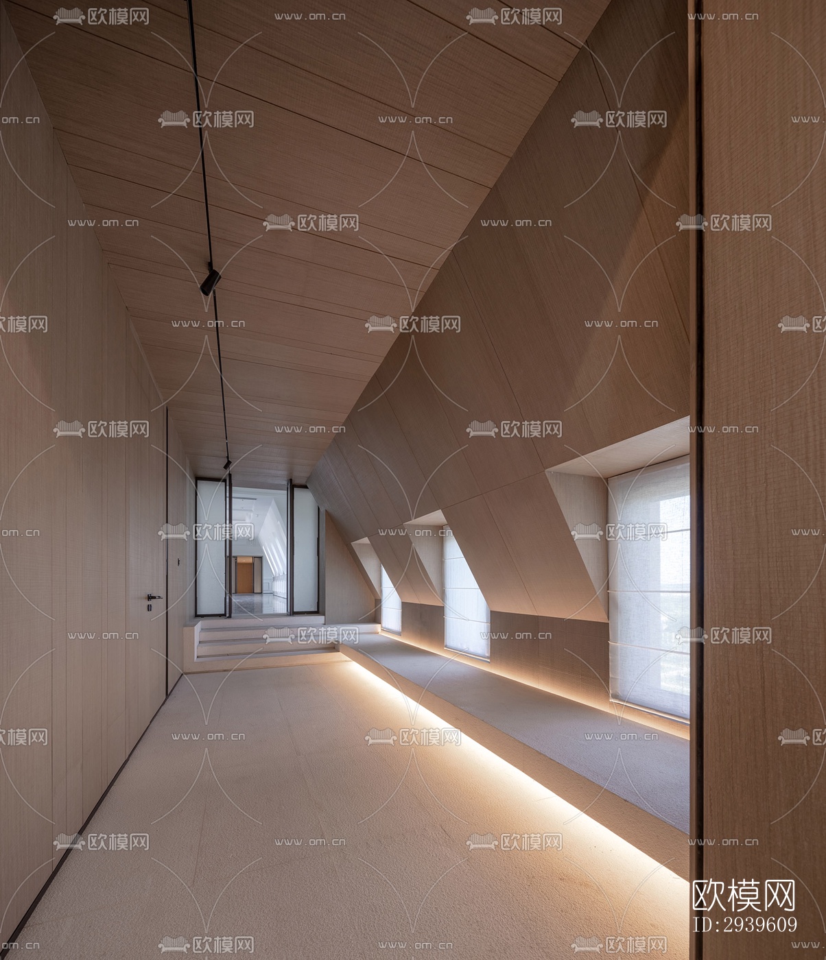 现代酒店民宿效果图下载（渲染图3）