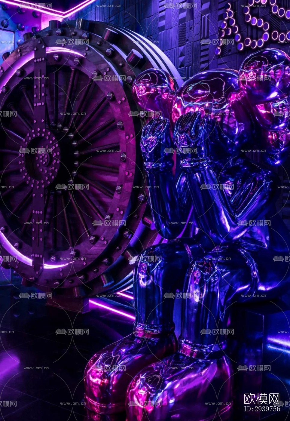 现代酒吧效果图下载（渲染图9）