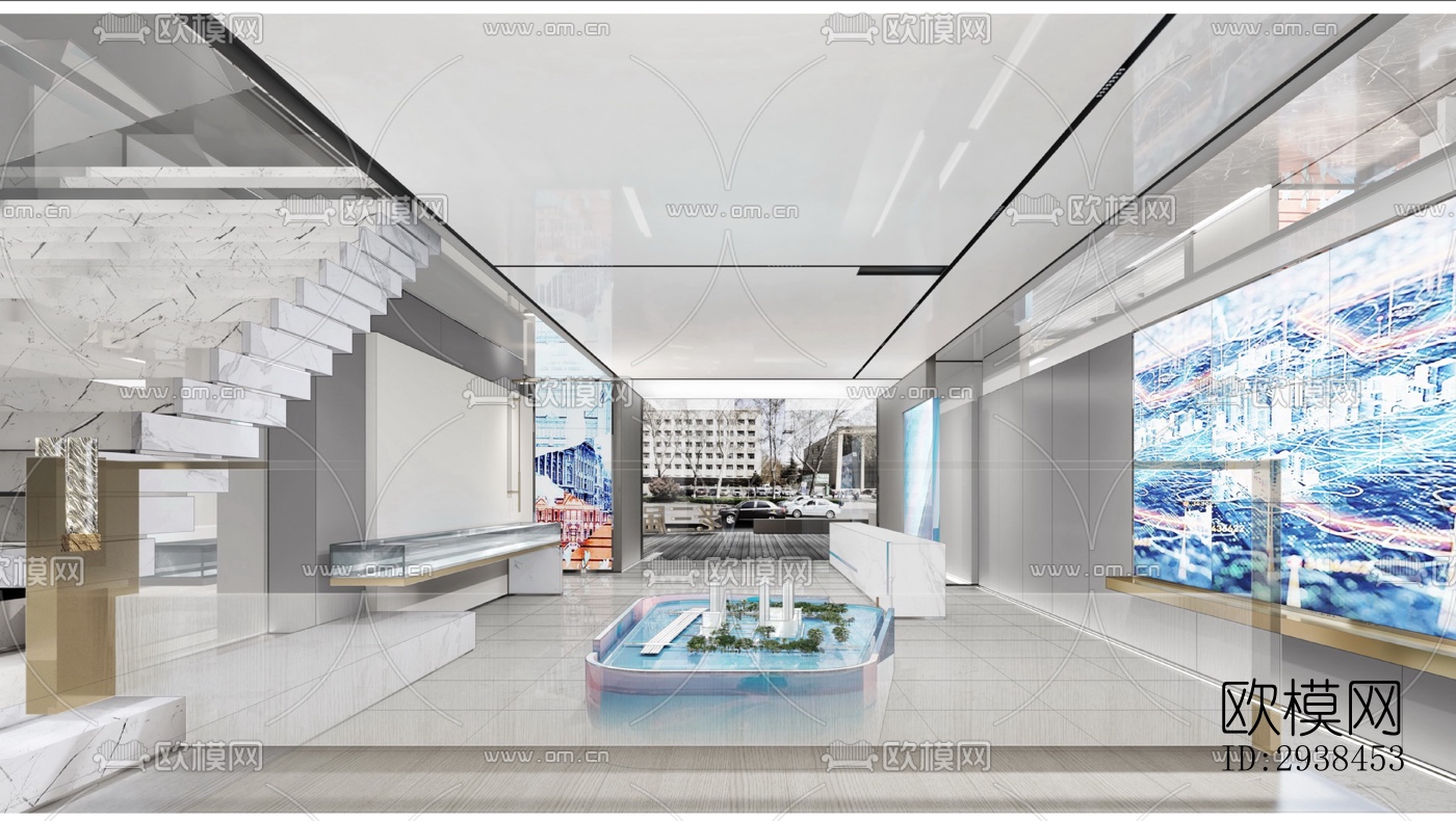 现代售楼处效果图下载（渲染图15）