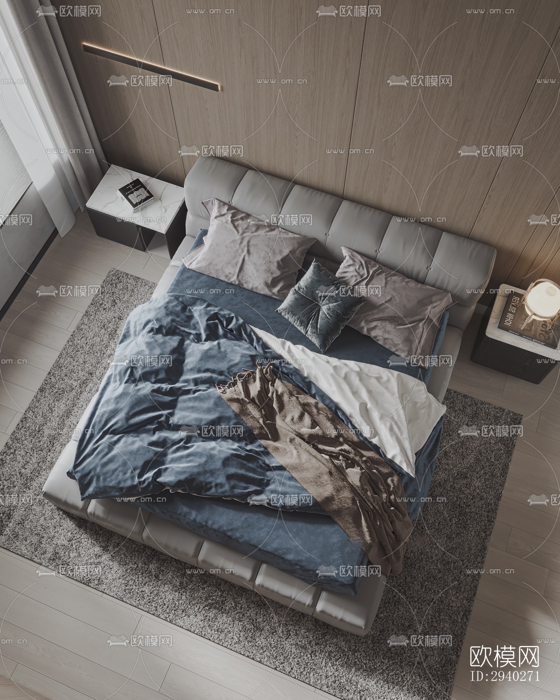 现代平层效果图下载（渲染图6）