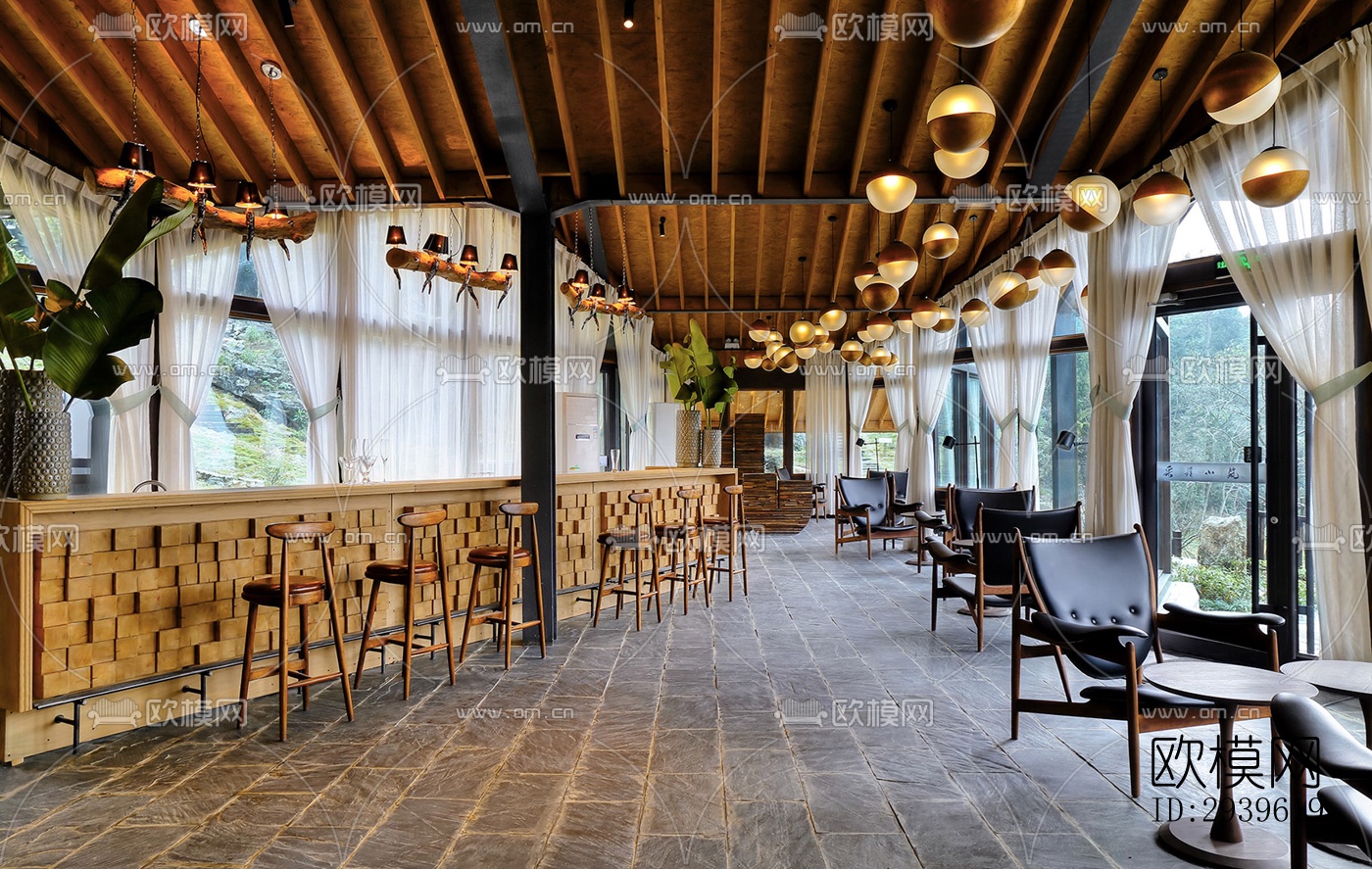 美式酒店民宿效果图下载（渲染图1）