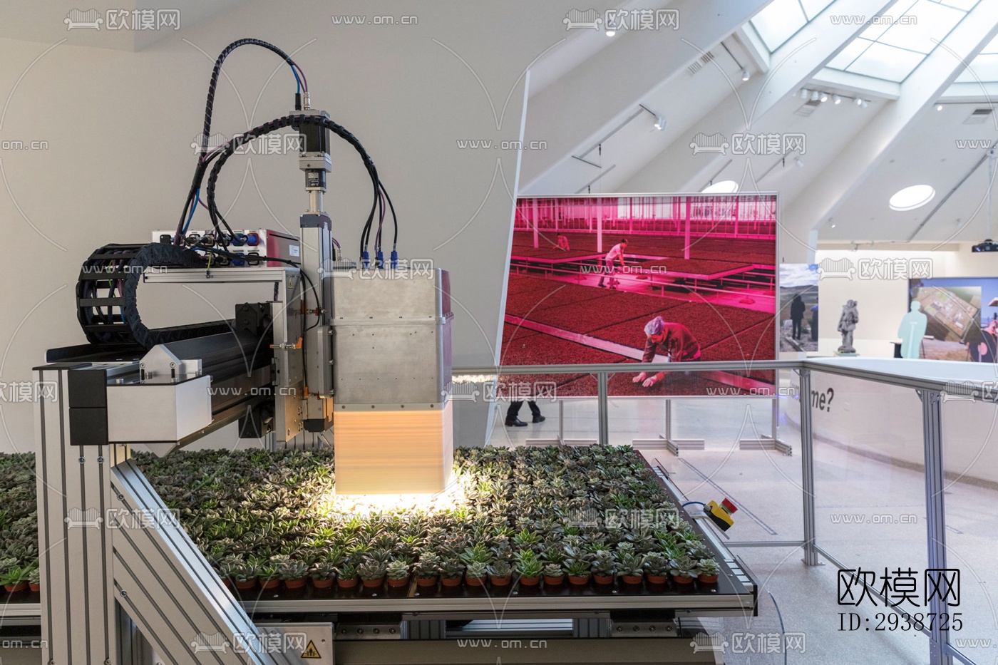 现代展览展厅效果图下载（渲染图8）