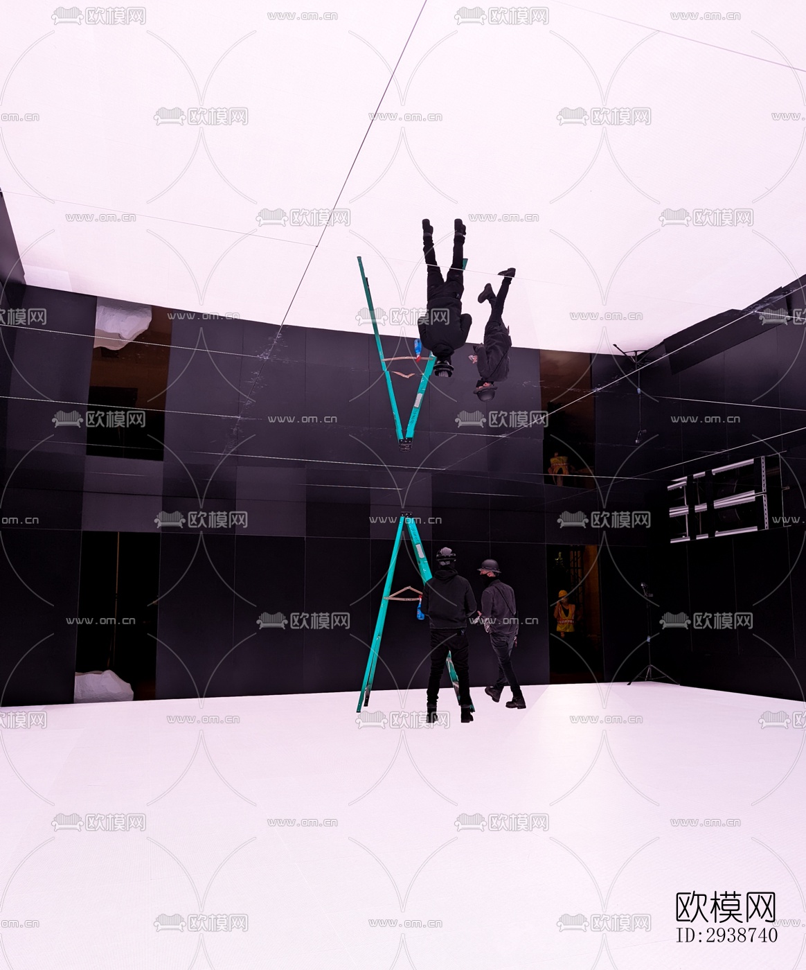 现代展览展厅效果图下载（渲染图5）