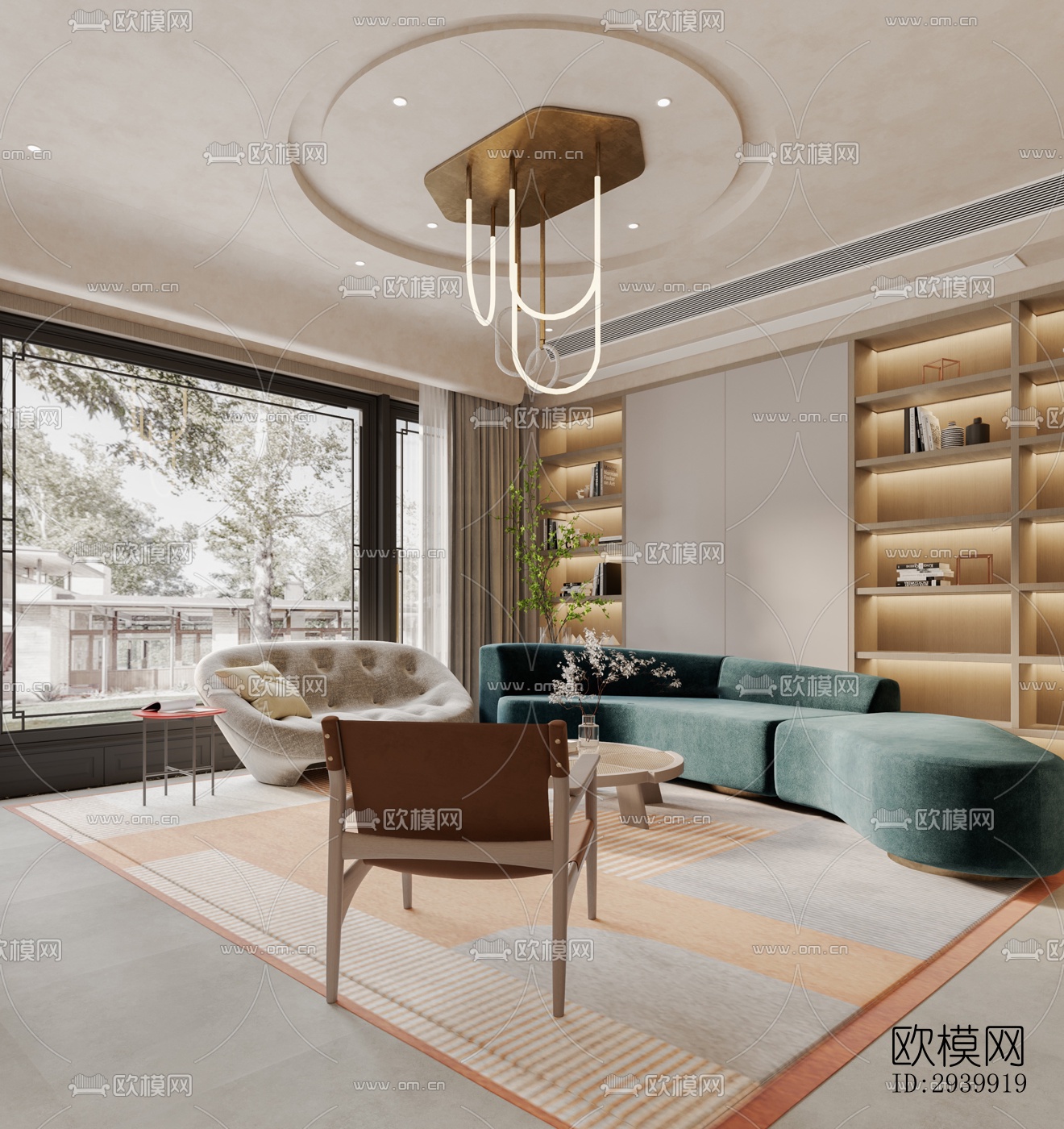 侘寂复式效果图下载（渲染图1）