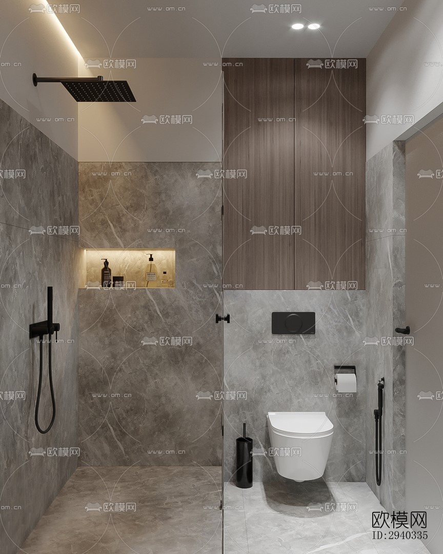 现代平层效果图下载（渲染图3）