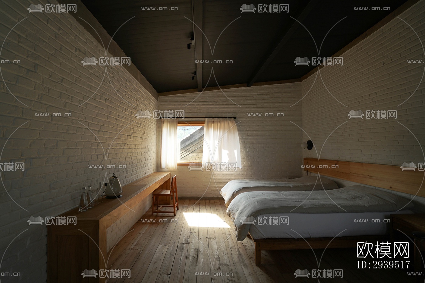 现代酒店民宿效果图下载（渲染图18）