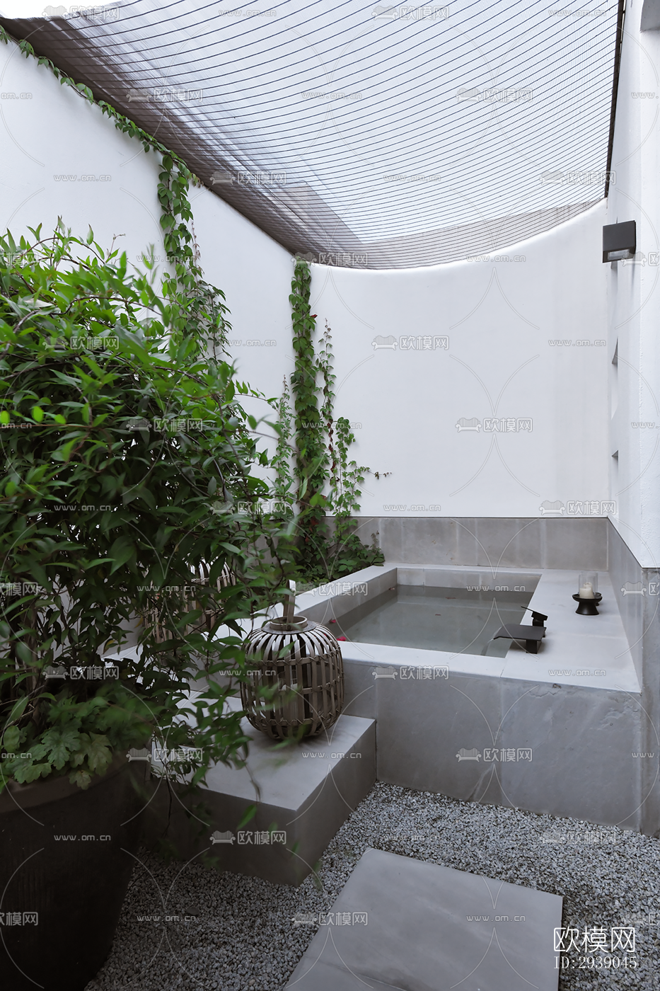 侘寂酒店民宿效果图下载（渲染图3）