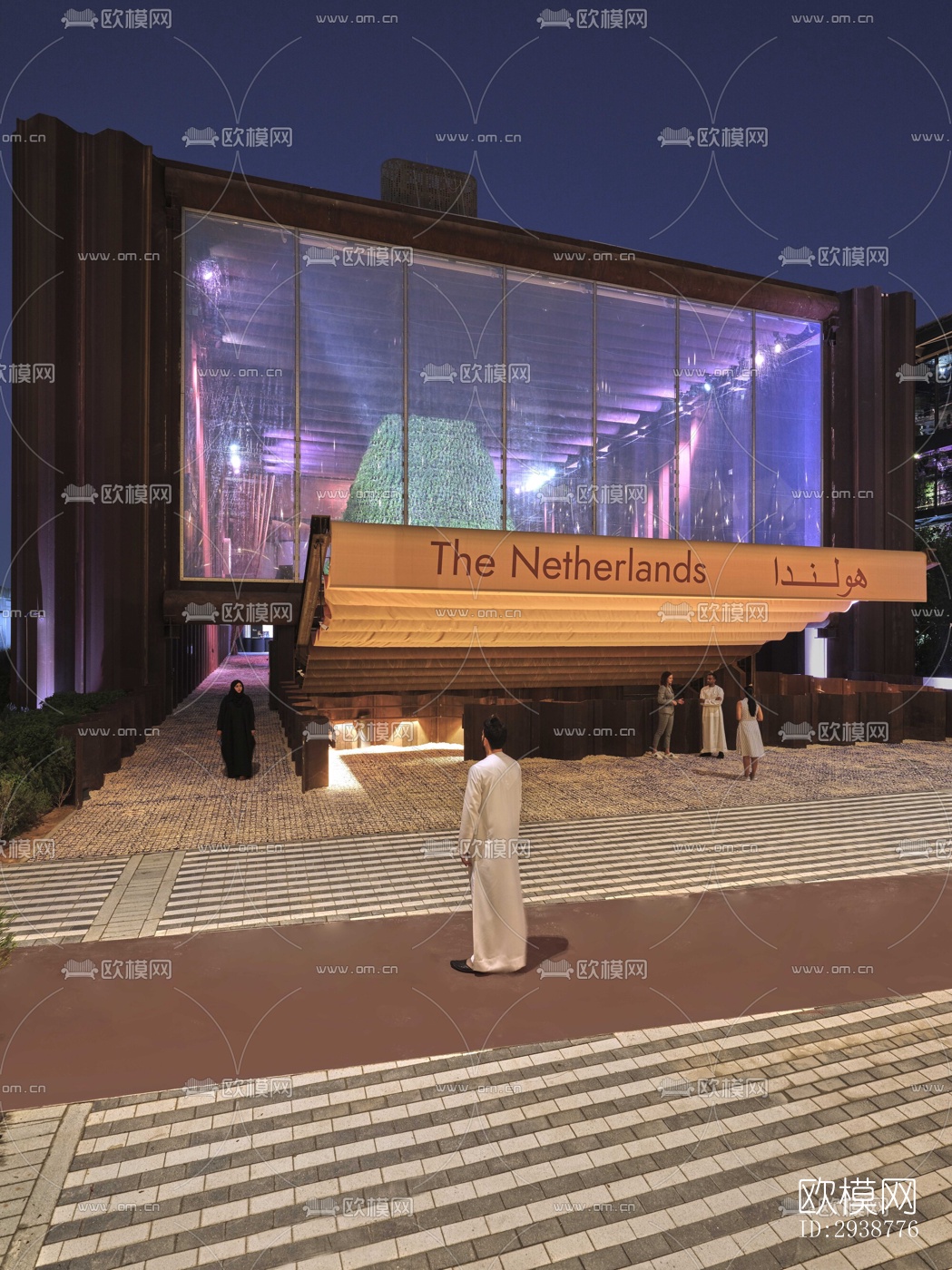 现代展览展厅效果图下载（渲染图14）