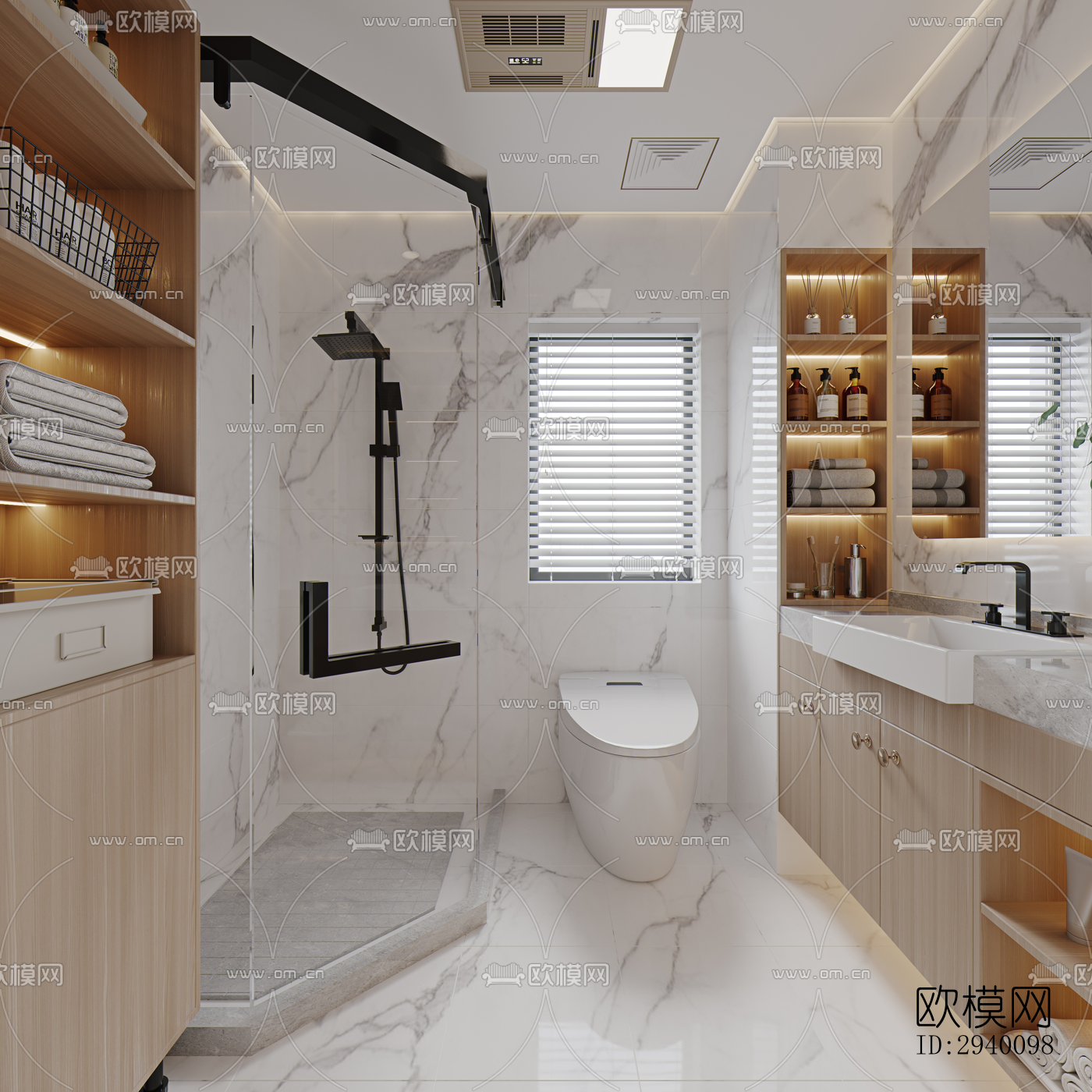 北欧平层效果图下载（渲染图1）