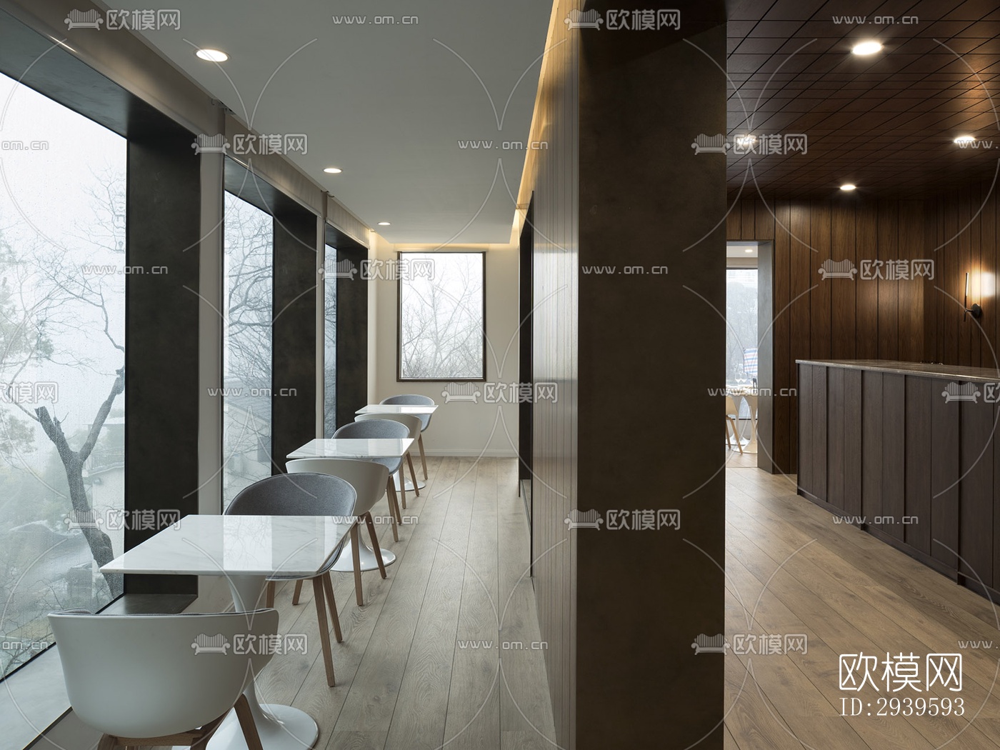 现代酒店民宿效果图下载（渲染图3）