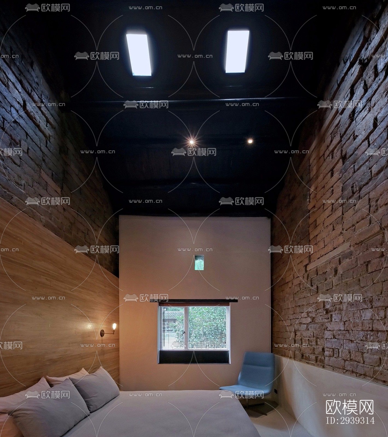 新中式酒店民宿效果图下载（渲染图13）