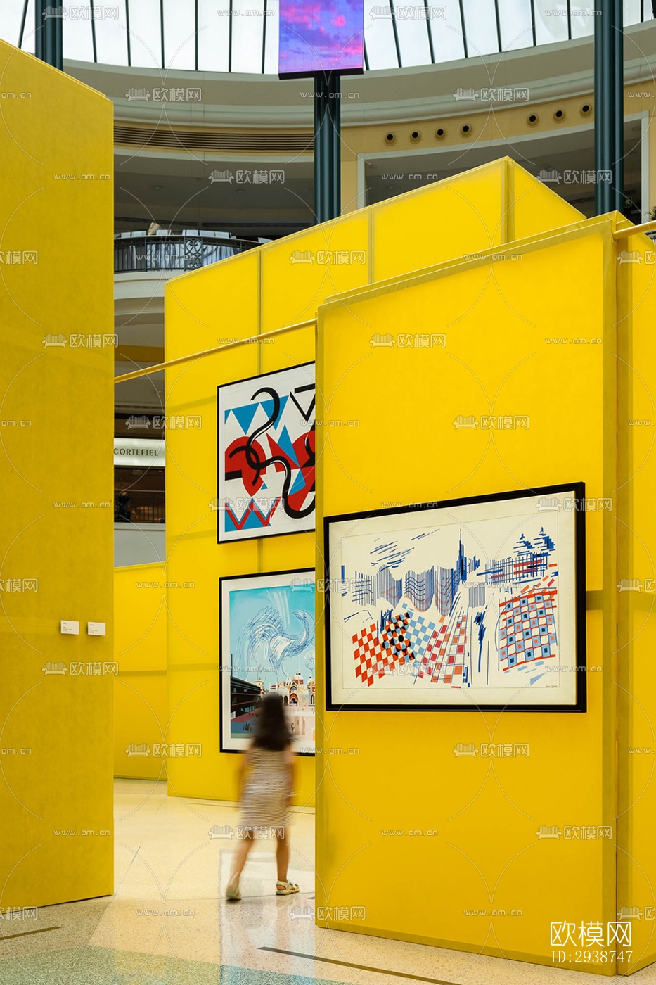 现代展览展厅效果图下载（渲染图16）