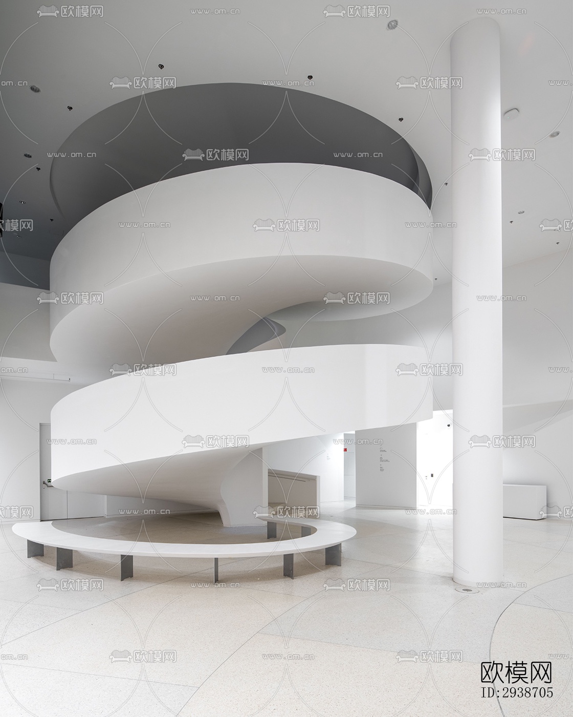 现代展览展厅效果图下载（渲染图18）