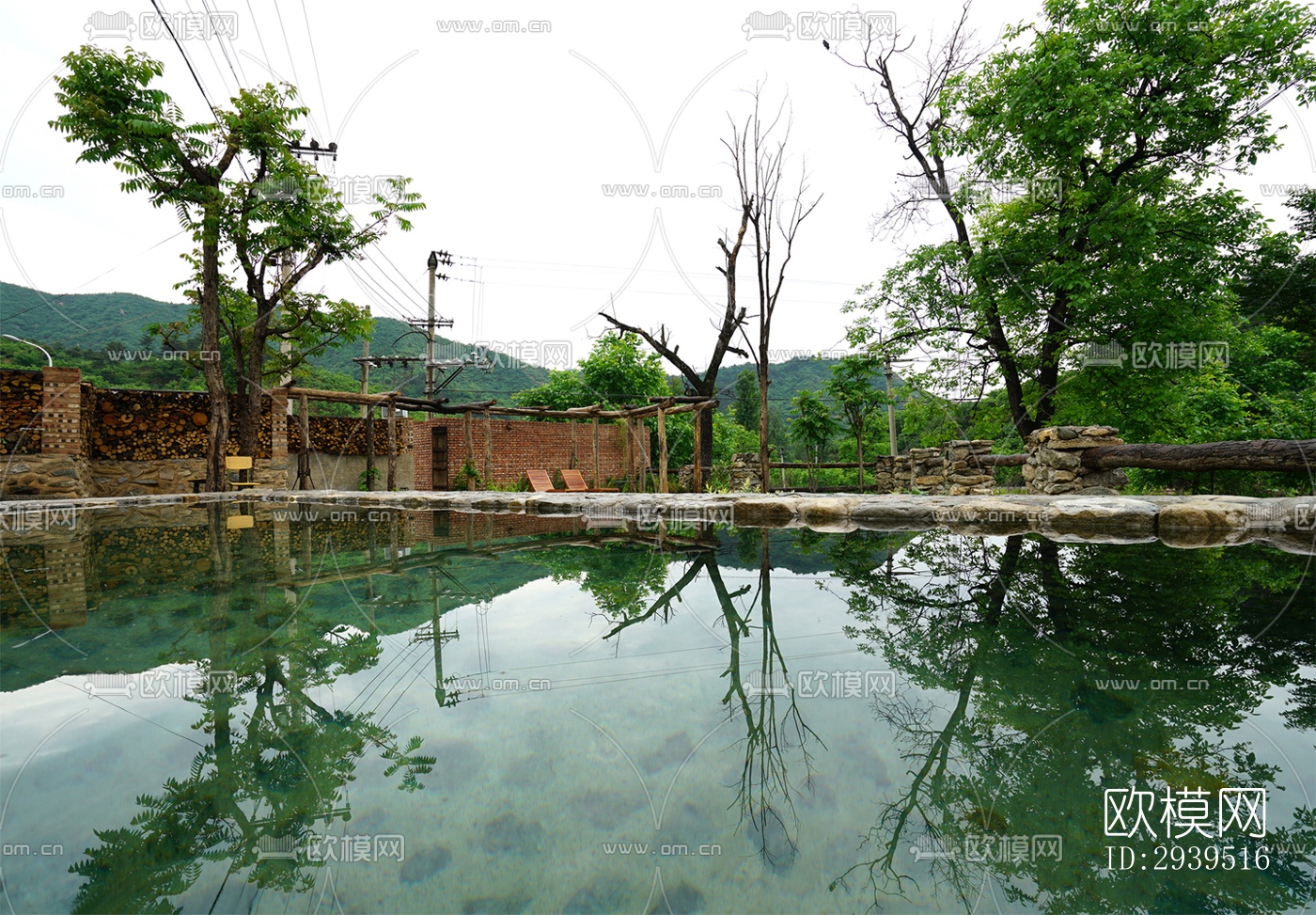 现代酒店民宿效果图下载（渲染图11）