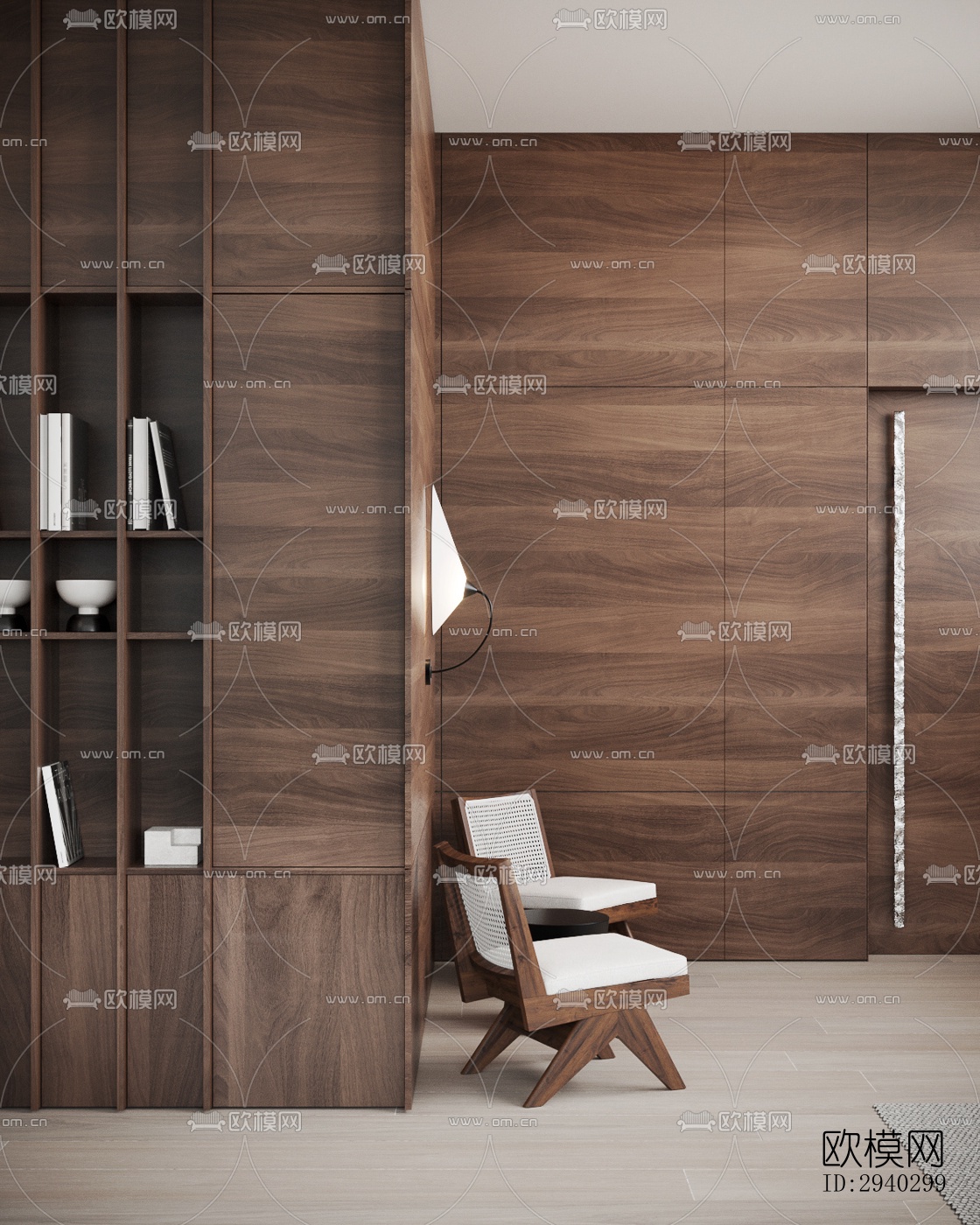 现代平层效果图下载（渲染图15）