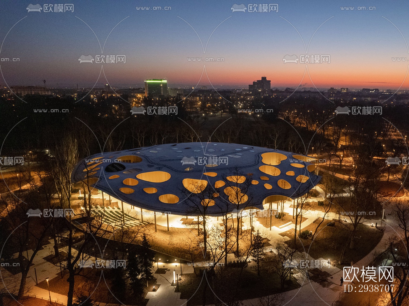 现代展览展厅效果图下载（渲染图17）