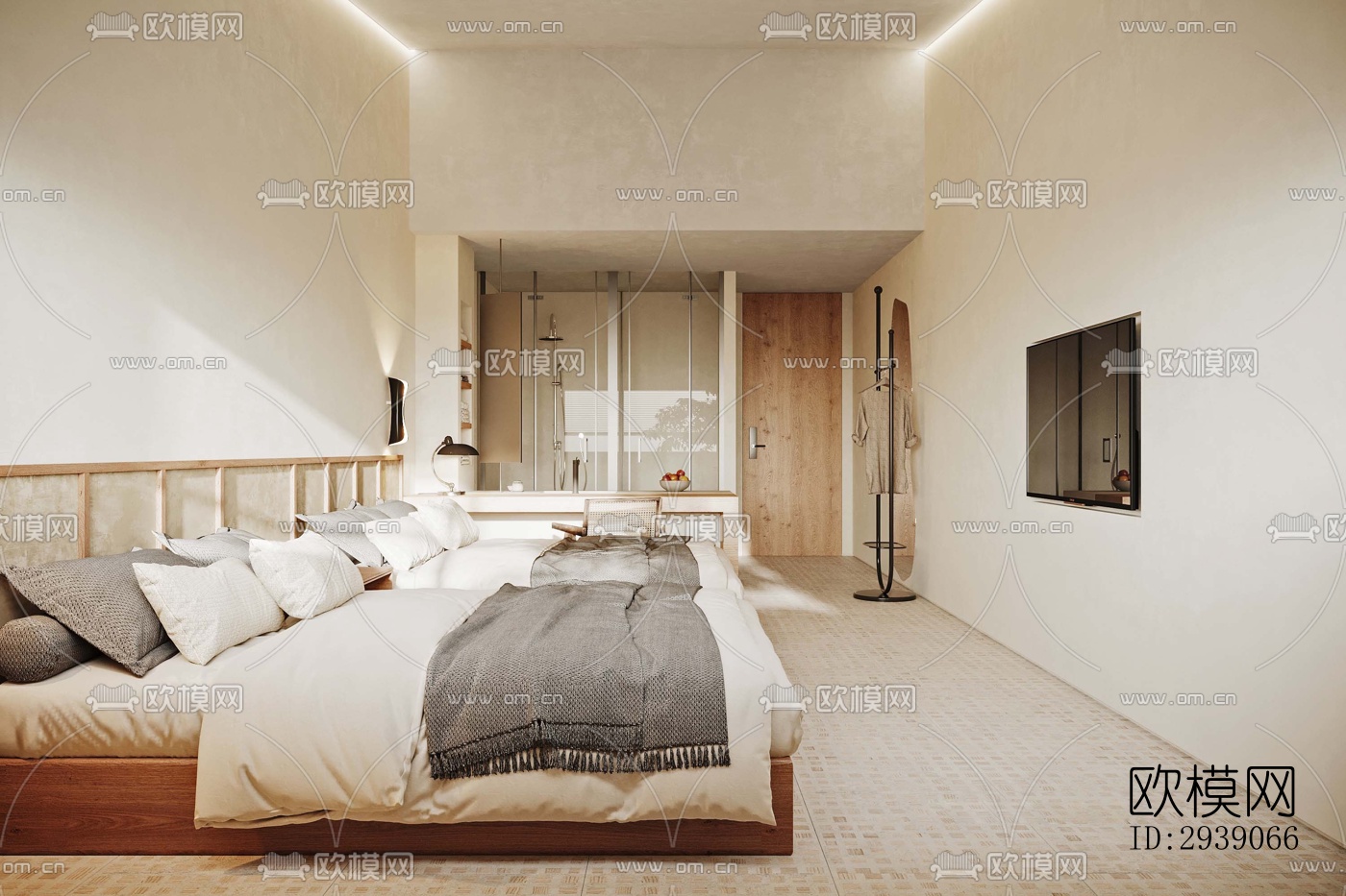 侘寂酒店民宿效果图下载（渲染图8）