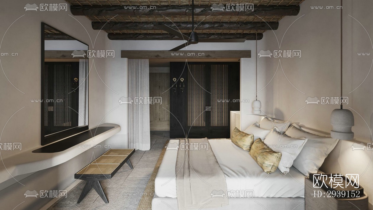 北欧酒店民宿效果图下载（渲染图9）