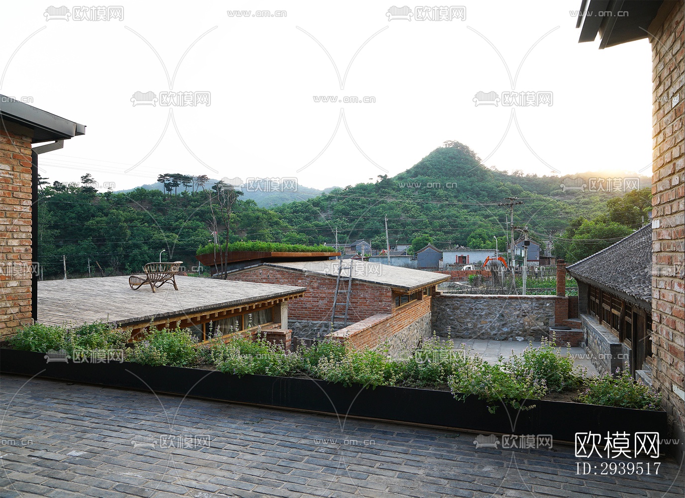 现代酒店民宿效果图下载（渲染图5）