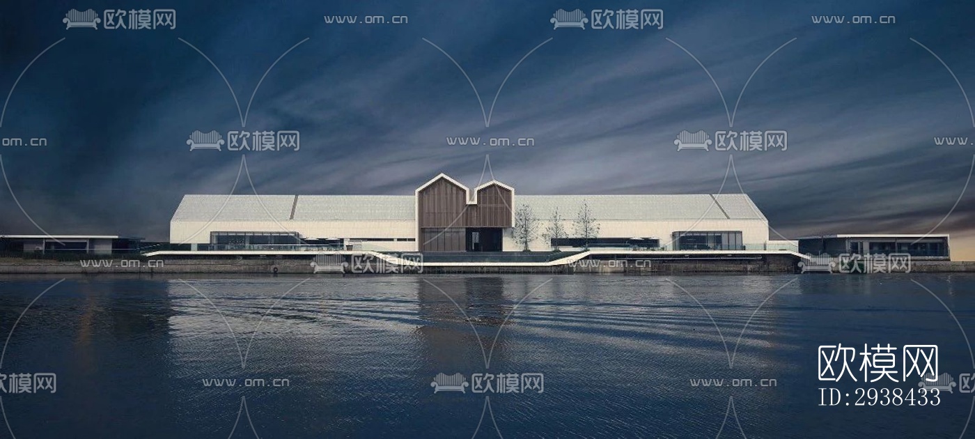 新中式售楼处效果图下载（渲染图11）