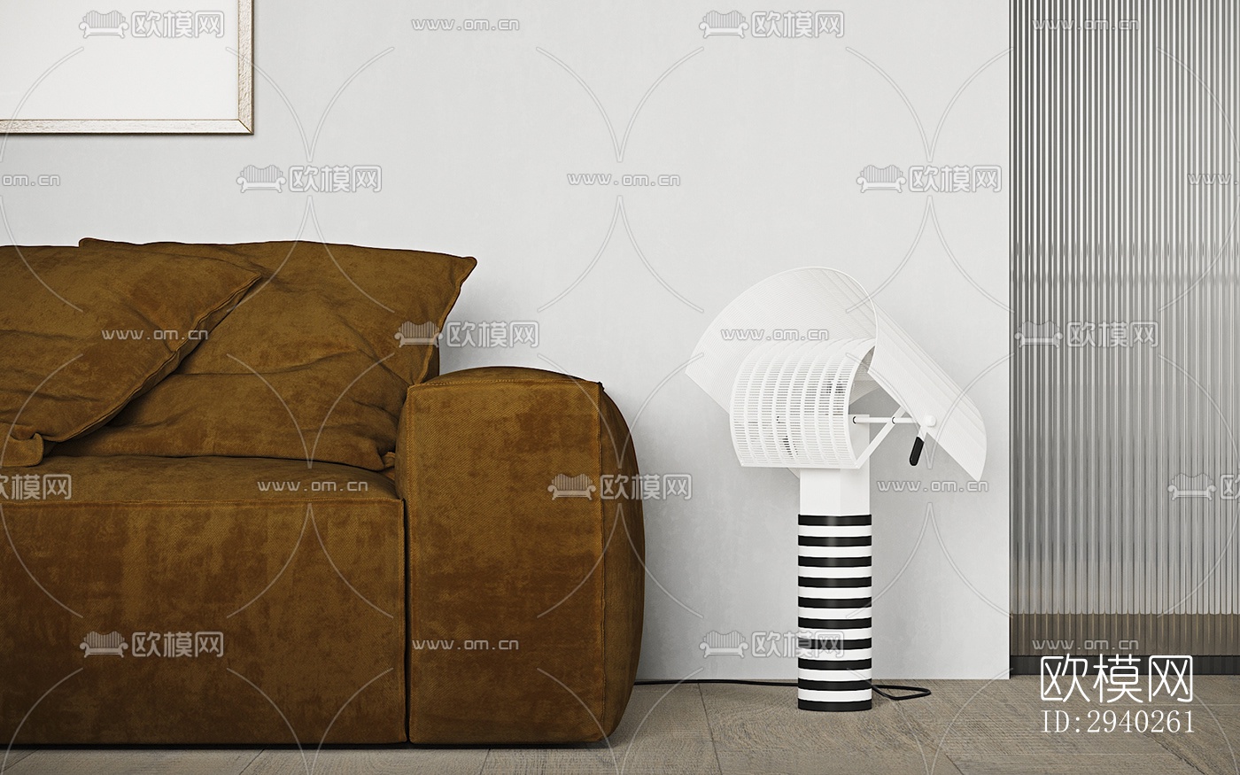 现代平层效果图下载（渲染图4）