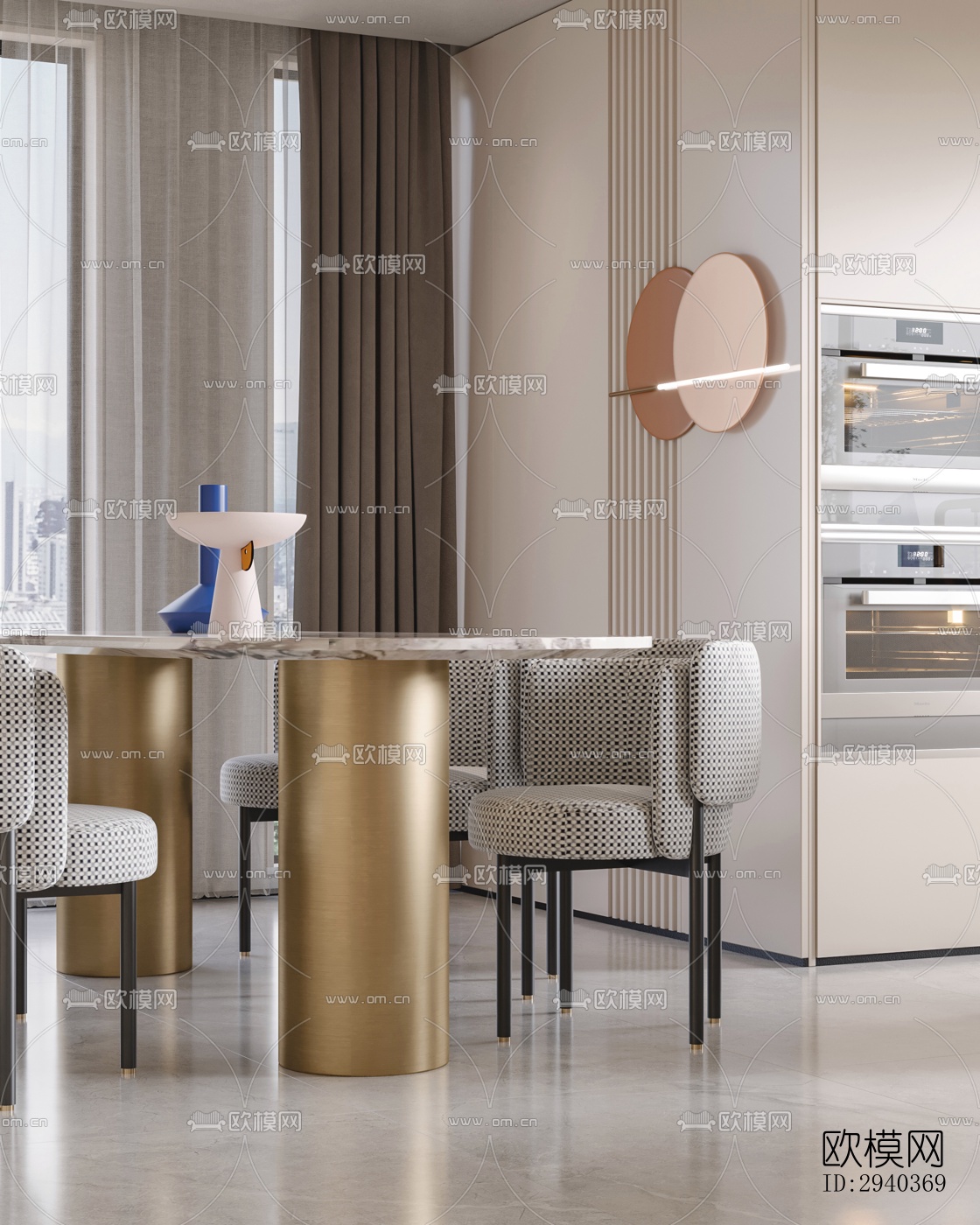 现代平层效果图下载（渲染图7）