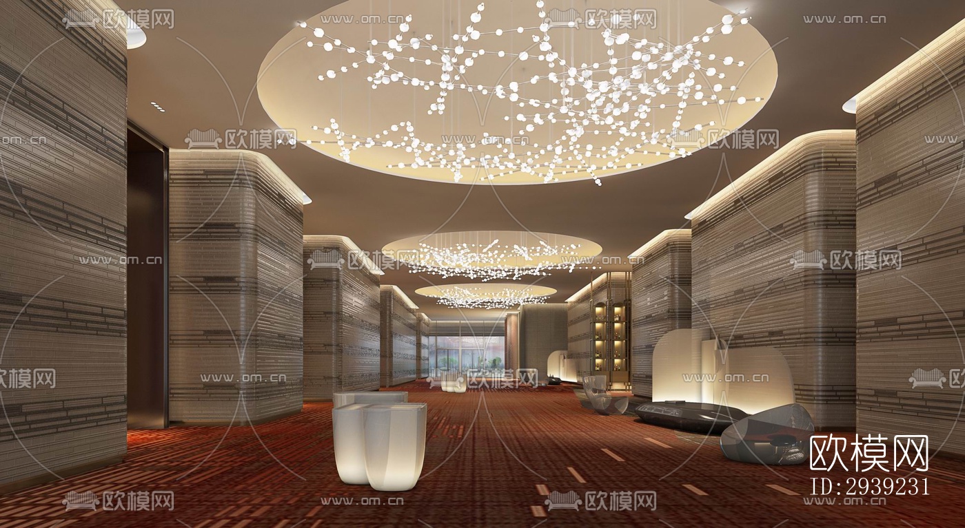 后现代酒店民宿效果图下载（渲染图9）