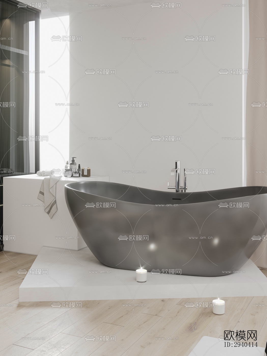 现代平层效果图下载（渲染图8）