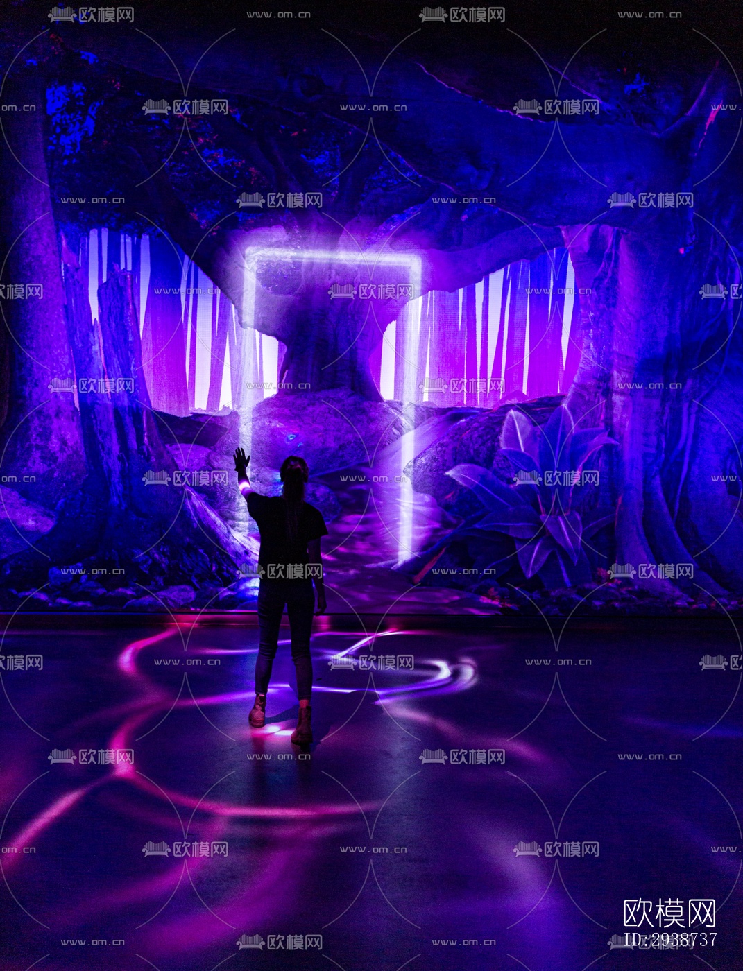 现代展览展厅效果图下载（渲染图3）