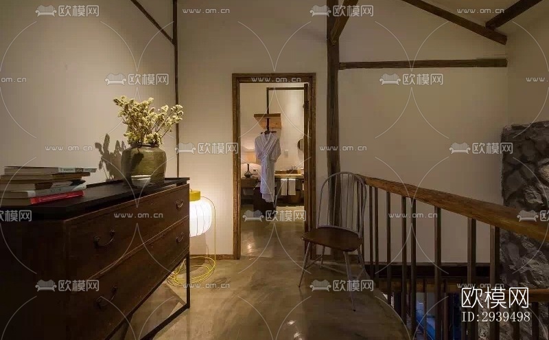 现代酒店民宿效果图下载（渲染图20）