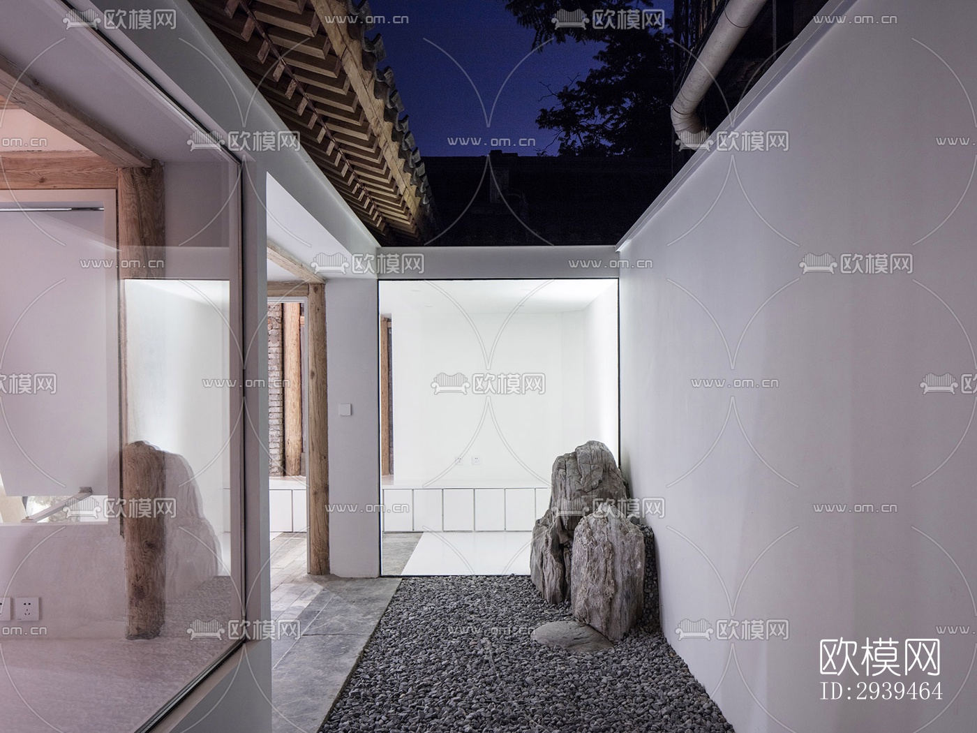 现代酒店民宿效果图下载（渲染图5）