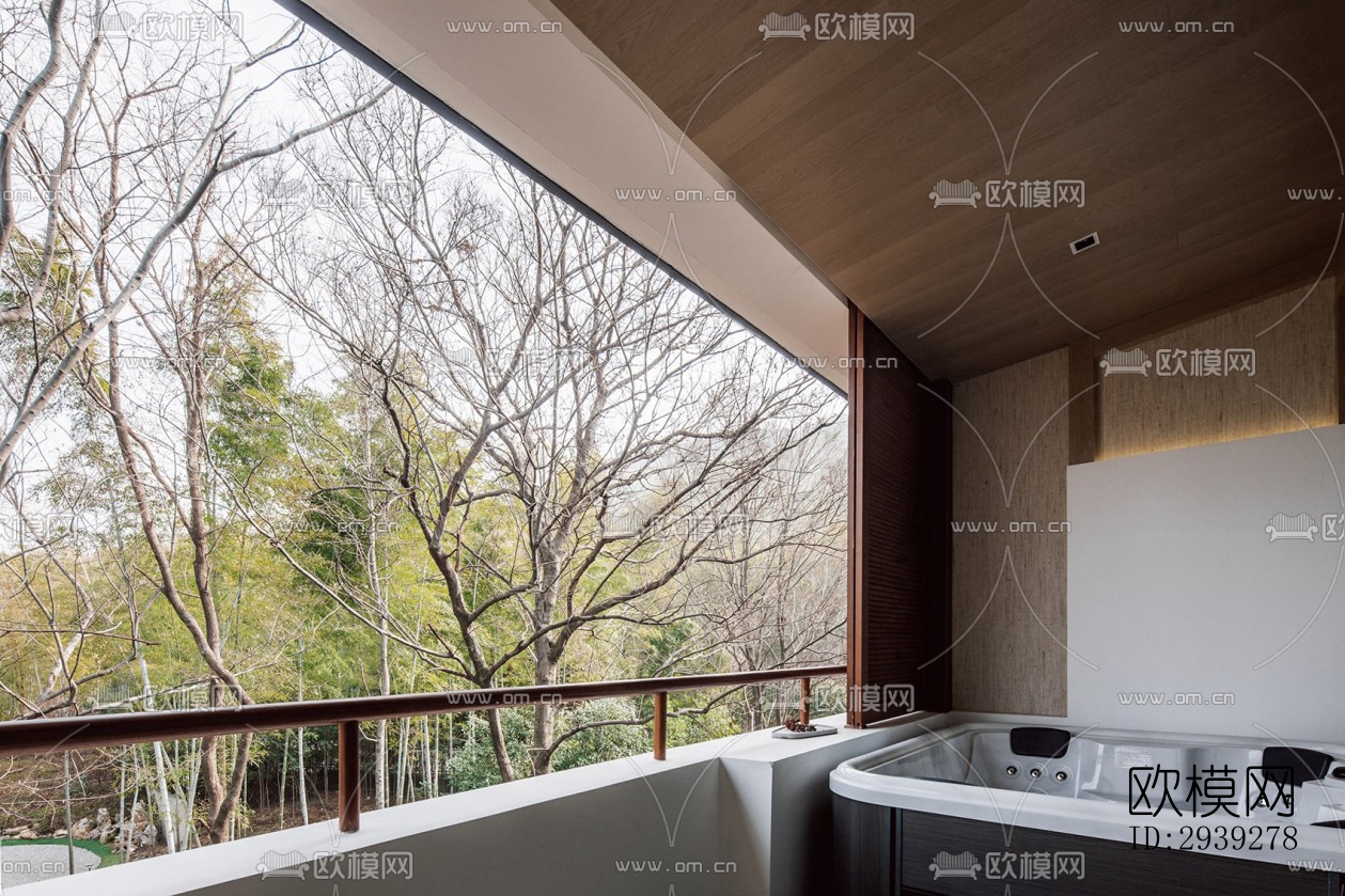 新中式酒店民宿效果图下载（渲染图8）